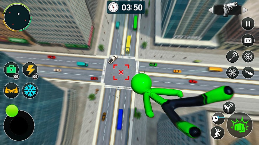 Nhện Stickman Dây thừng Anh Screenshot 9