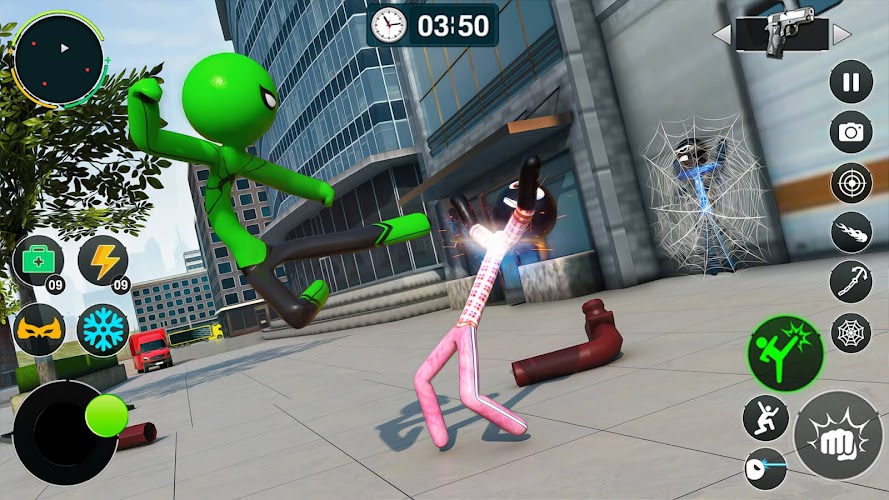 Nhện Stickman Dây thừng Anh Screenshot 20