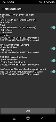 Econtool Nissan/Toyota Elm327 Screenshot 6