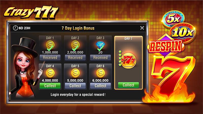Crazy 777 Slot-TaDa Games Screenshot 4