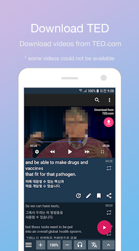 LingoTube  dual caption player Screenshot 3