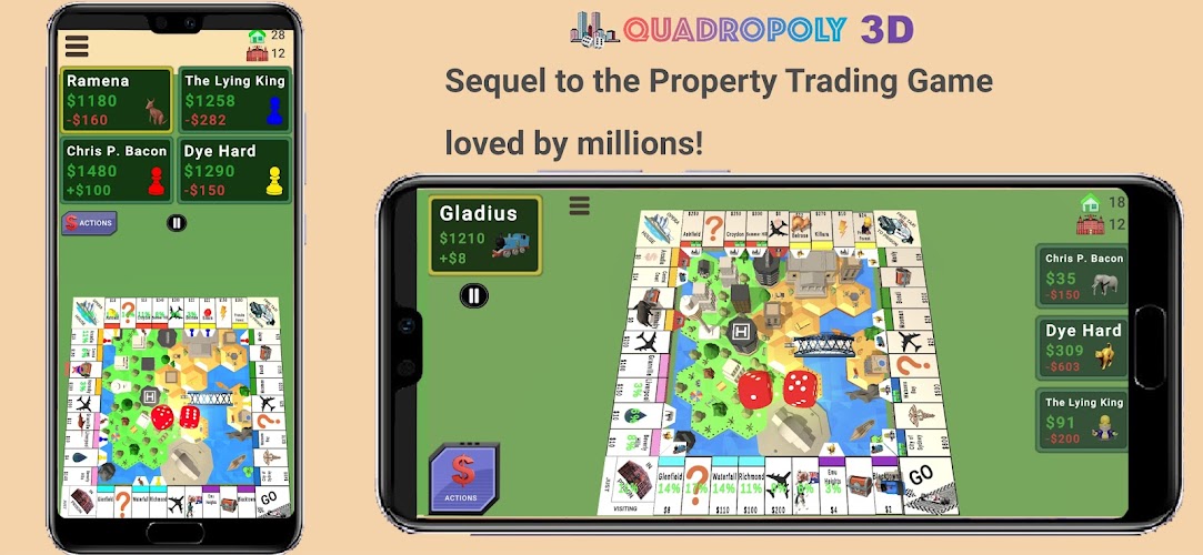 Quadropoly 3D - Business Board Screenshot 1