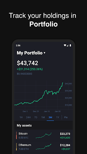 Hodler – Crypto Portfolio Screenshot 2