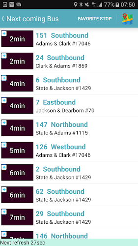 Chicago Bus Tracker (CTA) Screenshot 6