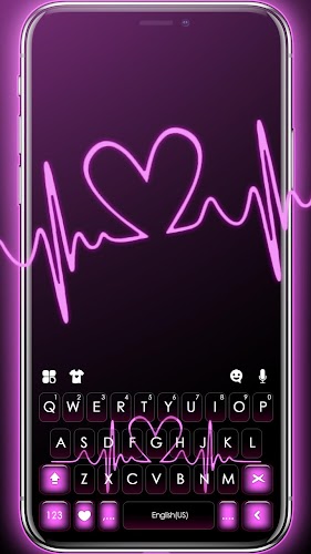 Bàn phím Pink RGB Heart Screenshot 1