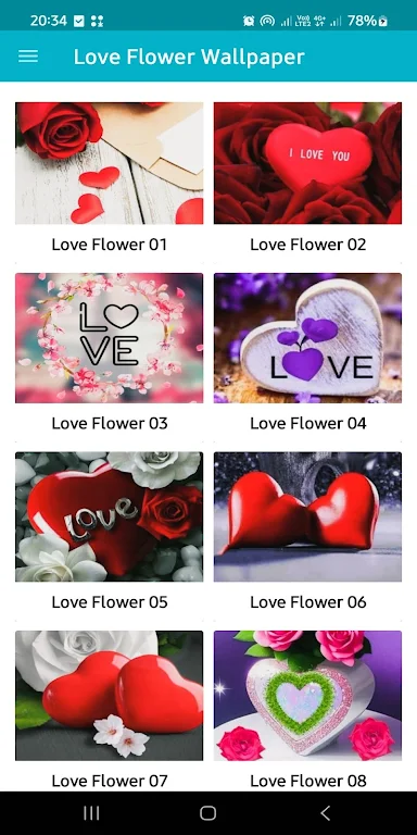 Love Flower Wallpaper Screenshot 1