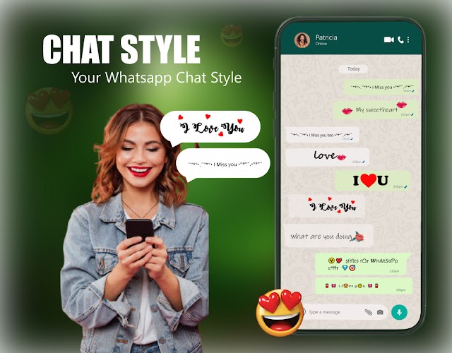 Chat Style for Whatsapp -Fonts Screenshot 1