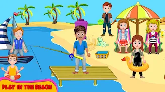 My FamilyTown Fun Beach Picnic Screenshot 6