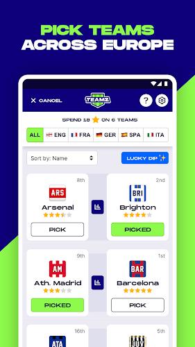 Fantasy Teamz Screenshot 2