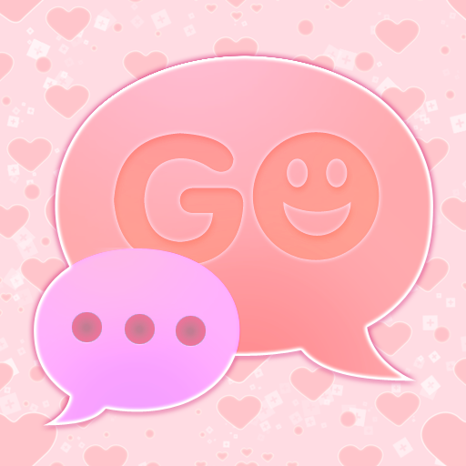 Chủ đề trái tim hồng GO SMS Pro Topic