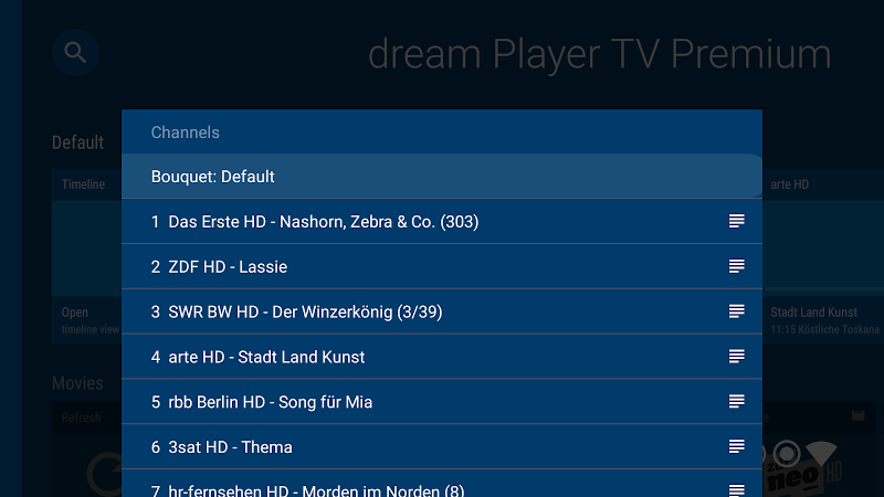 dream Player TV for TVheadend Screenshot 29