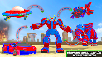 Grand Elephant Robot Jet game Screenshot 11