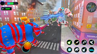 Grand Elephant Robot Jet game Screenshot 9