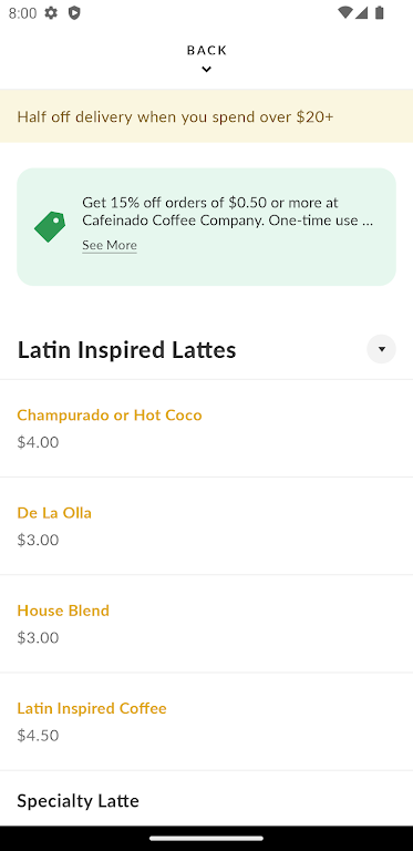 Cafeinado Coffee Company Screenshot 3