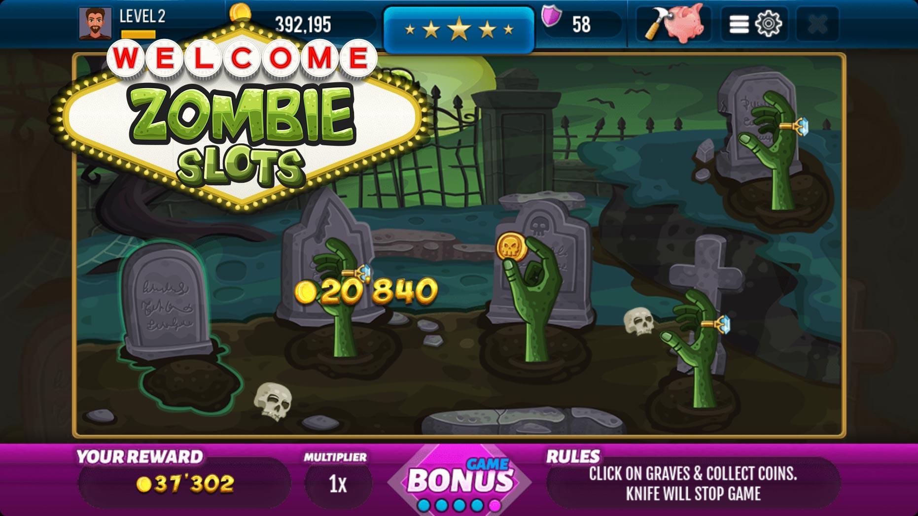 Zombie Casino Slot Machine Screenshot 10