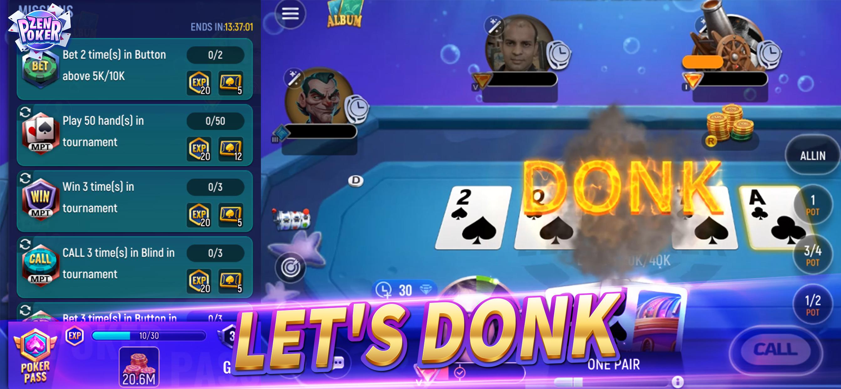 Zen Poker：Texas Holdem Poker Screenshot 6