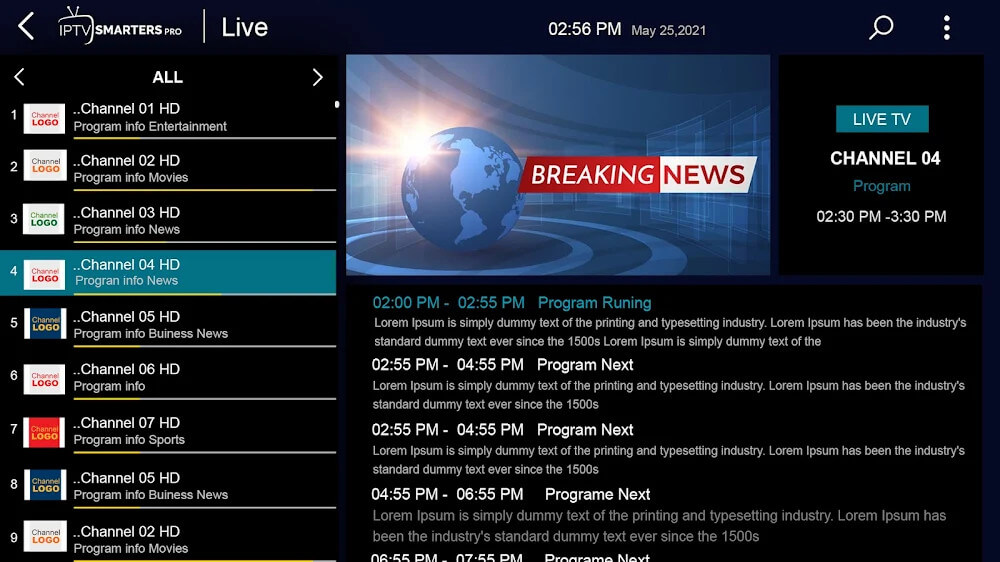 IPTV Smarter Pro Screenshot 3