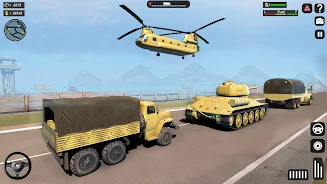 Army Vehicle Cargo Truck Games Screenshot 2