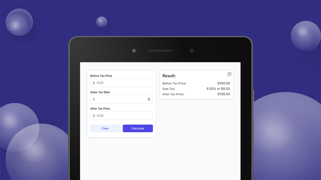 Sales Tax Calculator Screenshot 2