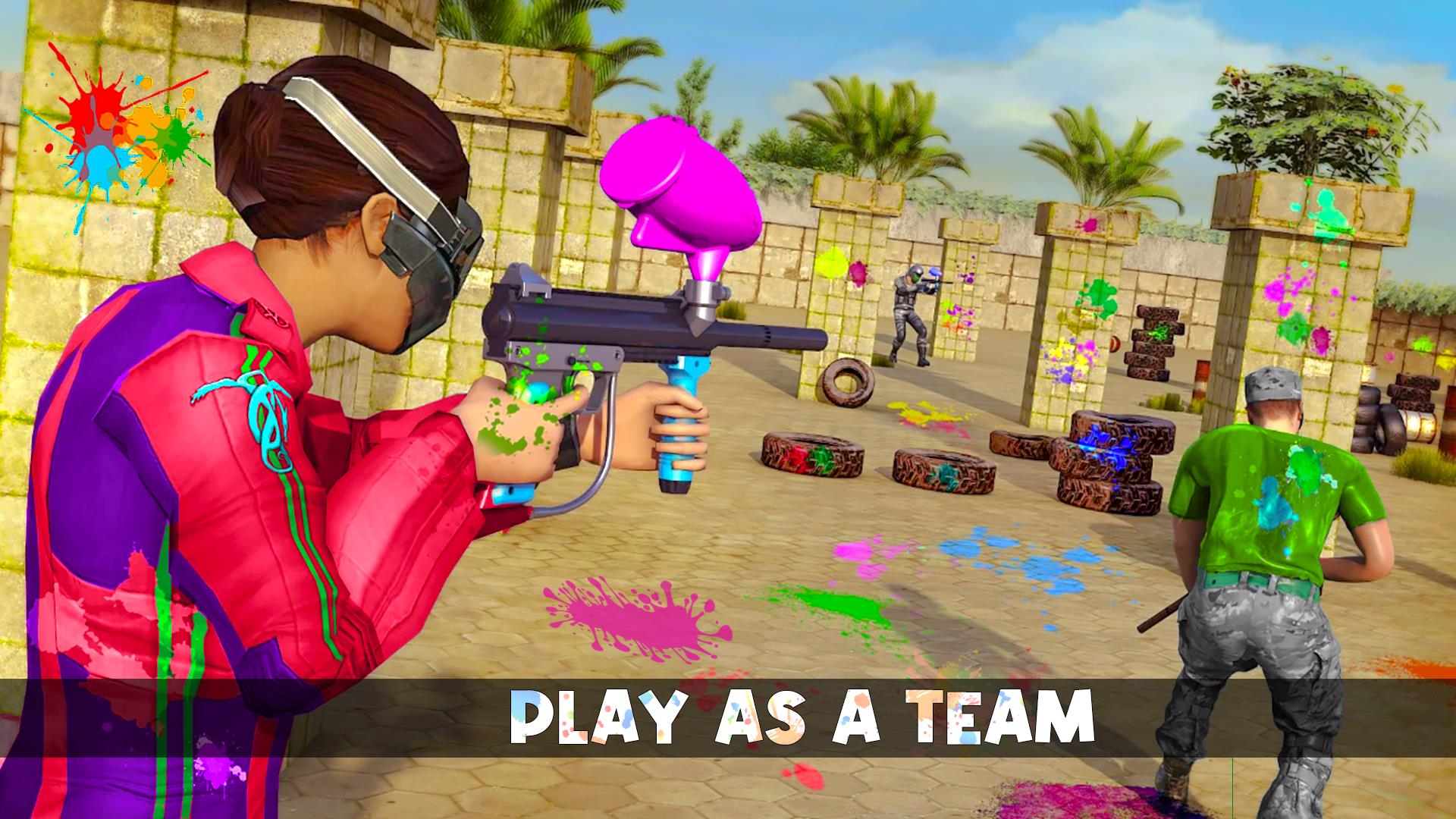 Paintball Shooting Game:3D War Screenshot 12