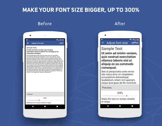 Big Font - Change Font Size & Text Size Screenshot 1