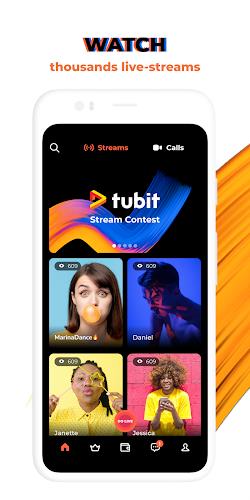 Tubit: Live Stream Video Chat Screenshot 1
