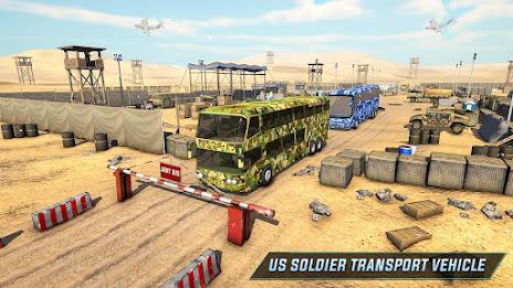 Army Bus Transporter Sim Games Screenshot 6