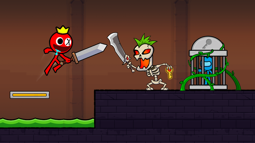 Red Stickman: Stick Adventure Screenshot 1