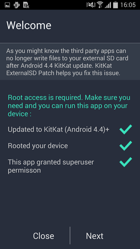 Bản vá thẻ SD bên ngoài KitKat Screenshot 4