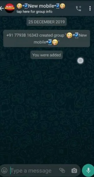 WhatsApp tối Screenshot 3