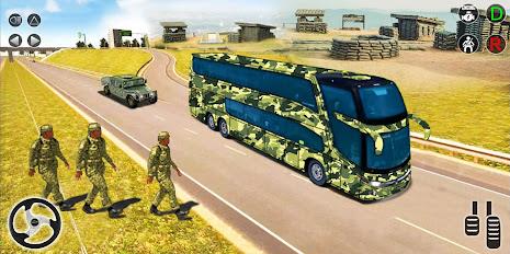 Army Bus Transporter Sim Games Screenshot 12