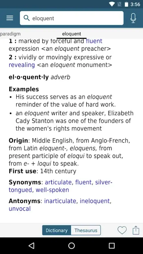 Merriam - Webster Dictionary Screenshot 3