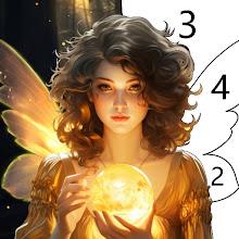 Fairytale Color by number game Topic