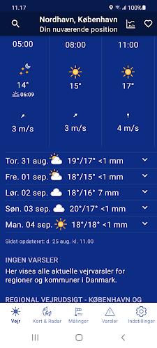 DMI Vejr Screenshot 5