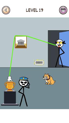 Stickman Thief : Brain Puzzle Screenshot 23