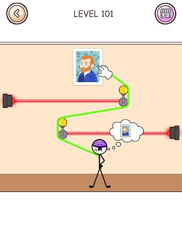 Stickman Thief : Brain Puzzle Screenshot 19