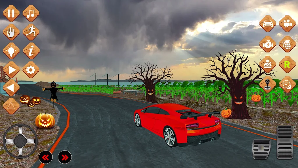 Spooky Village Halloween Drive Screenshot 2