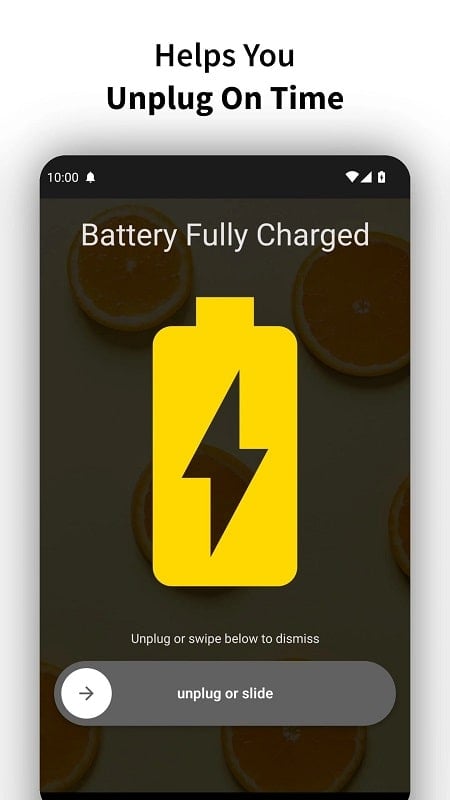 Full Battery Charge Alarm Screenshot 1
