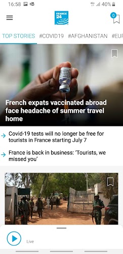 FRANCE 24 - info et actualités Screenshot 1