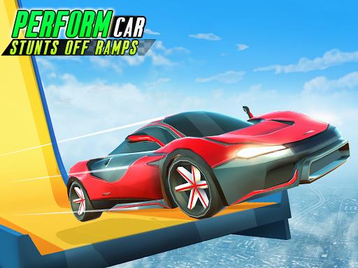 Mega Ramp Car Stunt-Car Racing Screenshot 2
