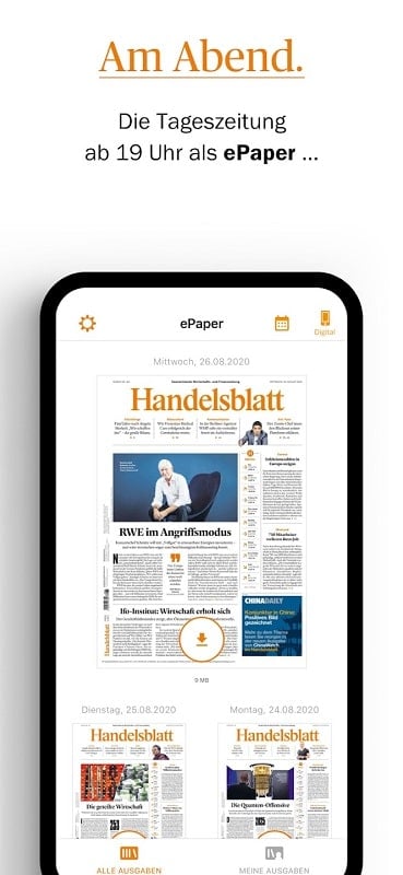 Handelsblatt Screenshot 1
