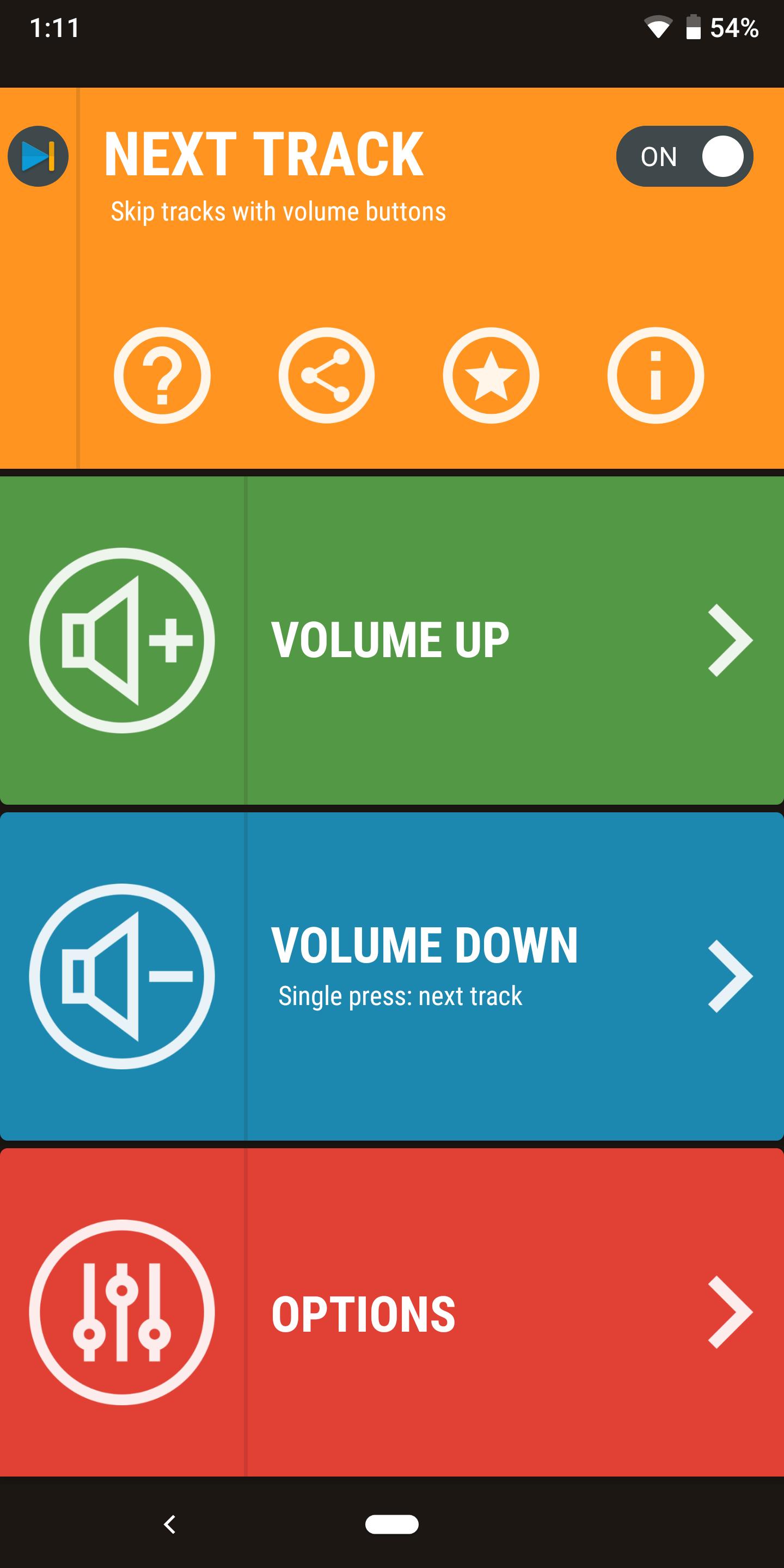 Next Track: Volume button skip Screenshot 5