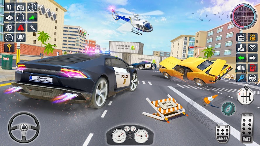 trò chơi xe cảnh sát: lái xe Screenshot 12