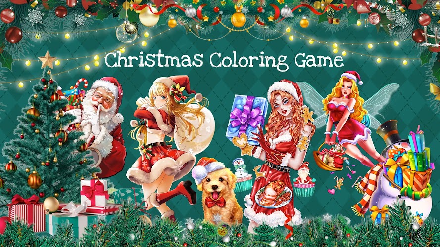 Christmas Game Color by number Screenshot 8