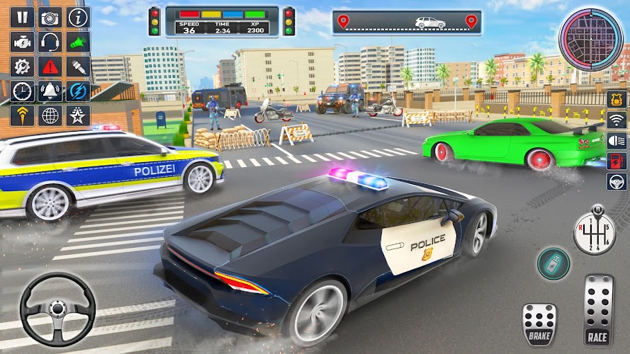 trò chơi xe cảnh sát: lái xe Screenshot 1