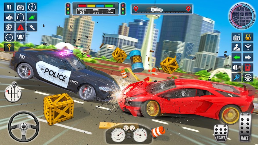 trò chơi xe cảnh sát: lái xe Screenshot 14