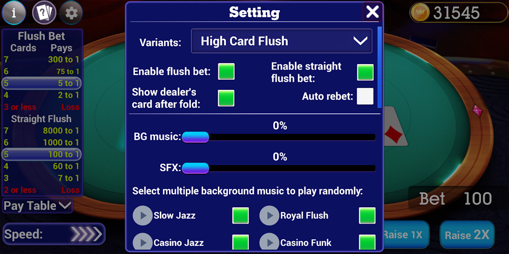 High Card Flush Poker Screenshot 3