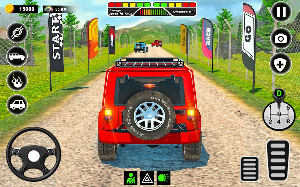 Off road Driving 4x4 Jeep Game Screenshot 2