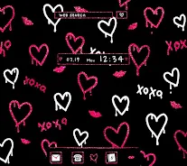 Glitter Hearts Wallpaper Screenshot 1