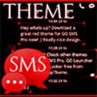 Theme Red Neon GO SMS APK
